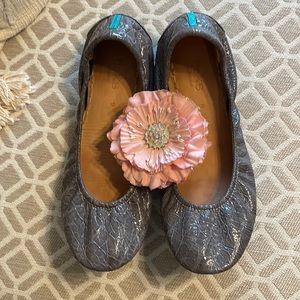 Tieks Slate grey croc color, sz 9